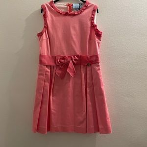 Lanvin Paris Girls Bow Dress In Pink NWT As Is.